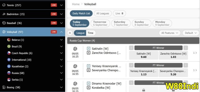 วิธีชนะวอลเลย์บอลในกลยุทธ์ของ X5Bet Sportbooks เผย
